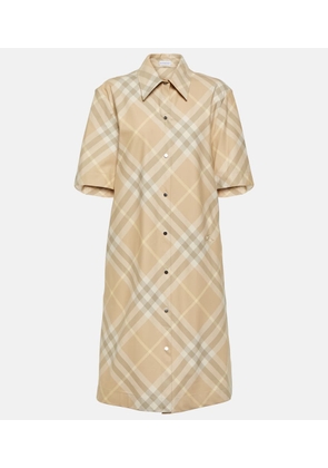 Burberry Burberry Check cotton shirt dress