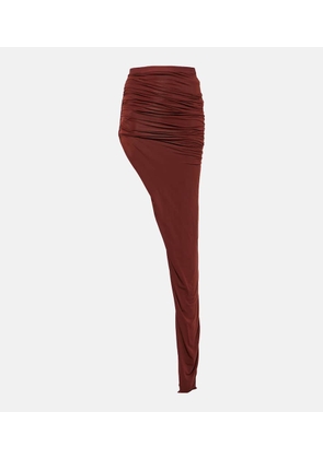 Rick Owens Gathered maxi skirt