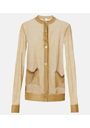 Saint Laurent Sheer silk cardigan
