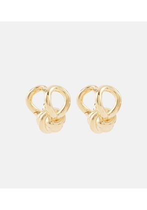 Bottega Veneta Knot gold-plated sterling silver hoop earrings