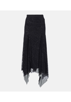 Givenchy Monogram 72 Glitter midi skirt