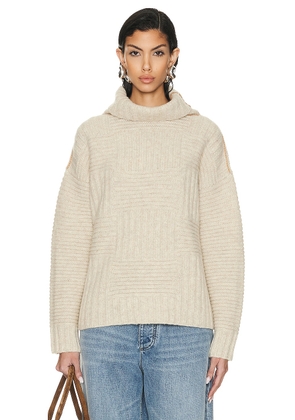 Bottega Veneta High Neck Sweater in Sea Salt - Beige. Size L (also in XS).