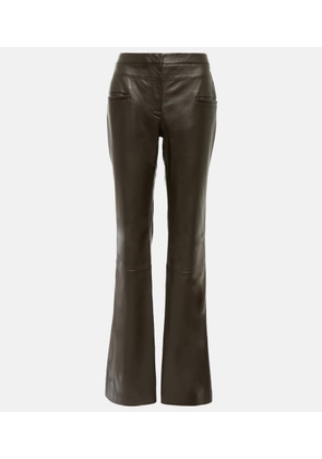 Altuzarra Serge leather bootcut pants