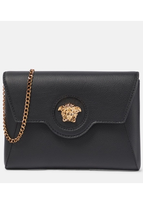 Versace La Medusa leather wallet on chain