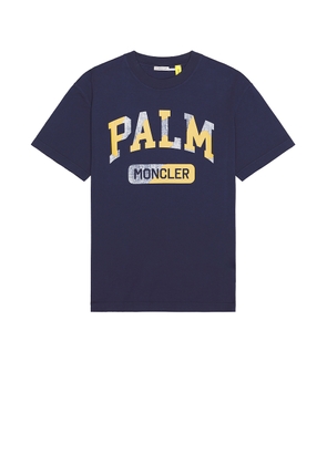 Moncler Genius x Palm Angels Palm T-Shirt in Blue - Blue. Size L (also in M, S, XL/1X).