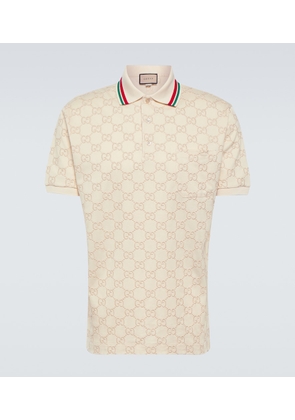 Gucci GG embroidered polo top