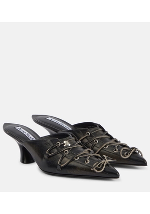 Acne Studios Leather lace-up mules