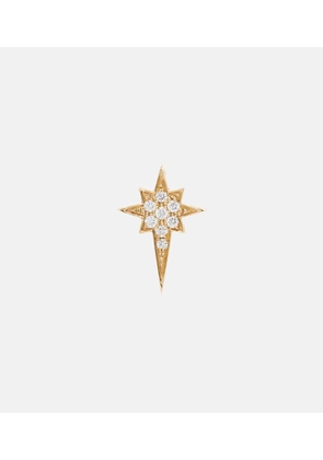 Robinson Pelham North Star Small 14kt gold single earring with diamonds
