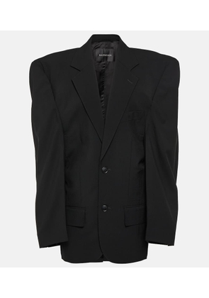 Balenciaga Cut Away oversized wool blazer