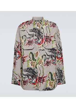 Prada Printed cotton poplin shirt