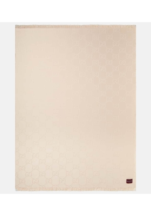 Gucci GG wool and silk jacquard blanket