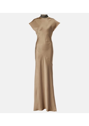 Brunello Cucinelli Embellished maxi dress