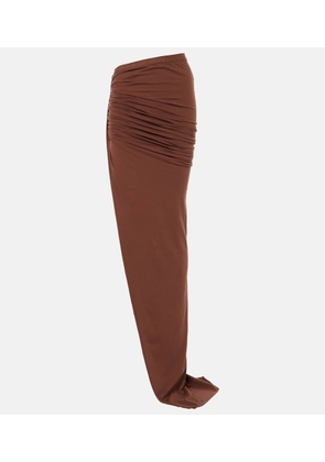 Rick Owens DRKSHDW Edfu cotton jersey maxi skirt