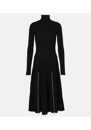 Burberry Pleated jersey midi dress