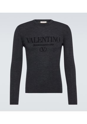 Valentino Logo virgin wool sweater