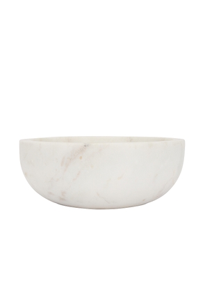 HAWKINS NEW YORK Simple Marble Large Bowl in White - White. Size all.