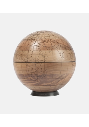 Brunello Cucinelli Walnut wooden globe