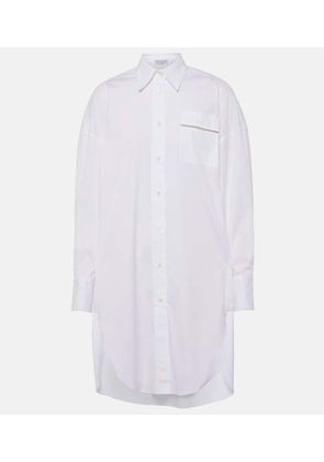 Brunello Cucinelli Cotton-blend shirt dress