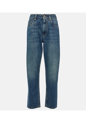 Brunello Cucinelli High-rise straight jeans