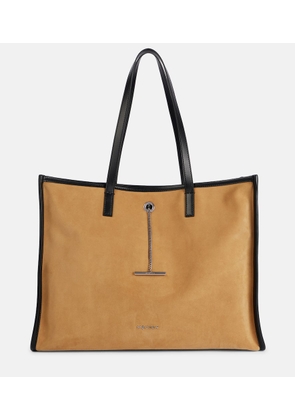 McQueen Pendant Large suede shopper