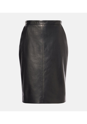Saint Laurent Leather pencil skirt