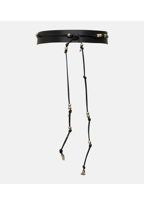 Altuzarra Embellished tie leather belt