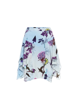 Stella McCartney Floral silk miniskirt