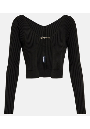 Jacquemus La Maille PralÃ¹ Longue logo cardigan