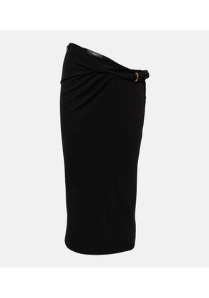 Versace Rolled high-rise midi skirt