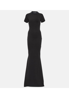 Balenciaga Cotton-blend T-shirt maxi dress