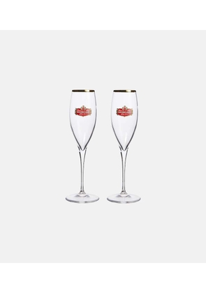 Balenciaga Set of 2 champagne flute glasses