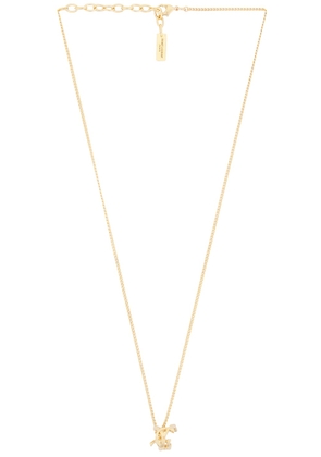 Saint Laurent YSL Necklace in Gold - Metallic Gold. Size all.