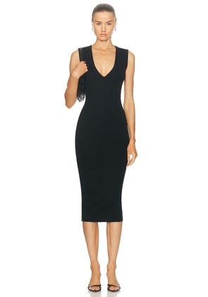 FLORE FLORE Dewi Midi Dress in Black - Black. Size L (also in M, XL, XS).