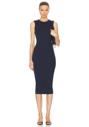 FLORE FLORE Esme Midi Dress in Navy - Navy. Size L (also in S, XL, XS).