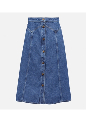 ChloÃ© Denim midi skirt