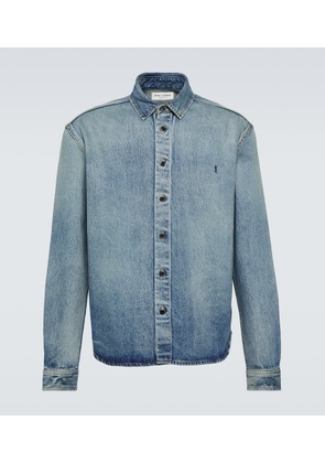 Saint Laurent Cassandre denim shirt
