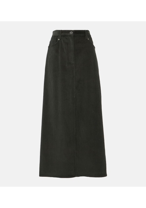 Brunello Cucinelli Cotton corduroy maxi skirt