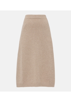 Brunello Cucinelli Wool and silk blend midi skirt
