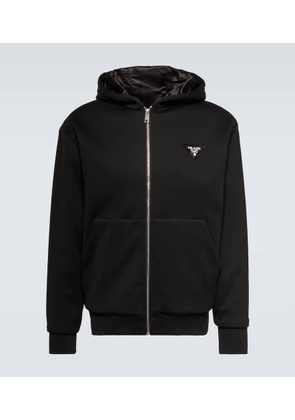 Prada Cotton-blend fleece jacket