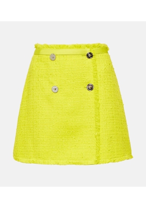 Versace BouclÃ© tweed miniskirt