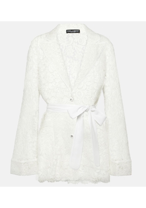 Dolce&Gabbana Bow-detail lace jacket
