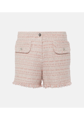 Versace Fringed tweed shorts