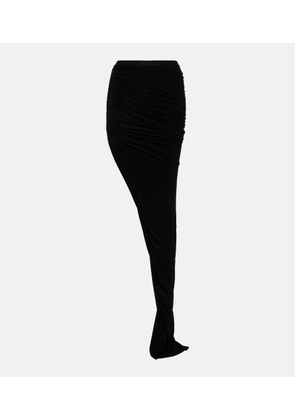Rick Owens Edfu ruched maxi skirt