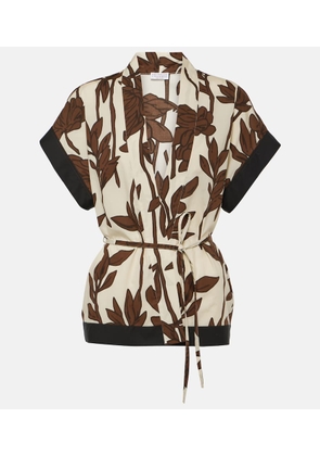 Brunello Cucinelli Floral cotton shirt