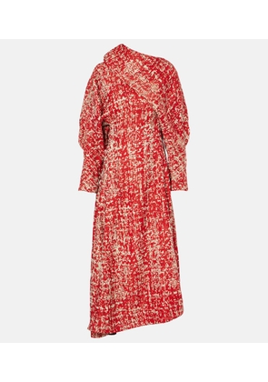Bottega Veneta Draped jacquard midi dress