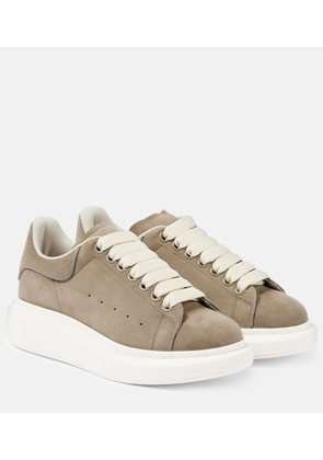 McQueen Oversized suede platform sneakers