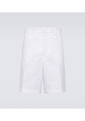 Valentino Jacquard cotton poplin shorts