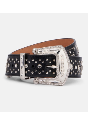 McQueen Jewelled Arrow leather belt