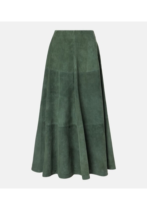 Altuzarra Varda suede midi skirt