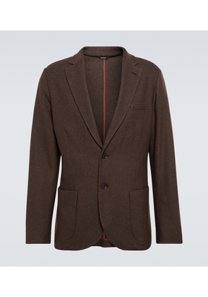 Loro Piana 2B cashmere and silk pique blazer